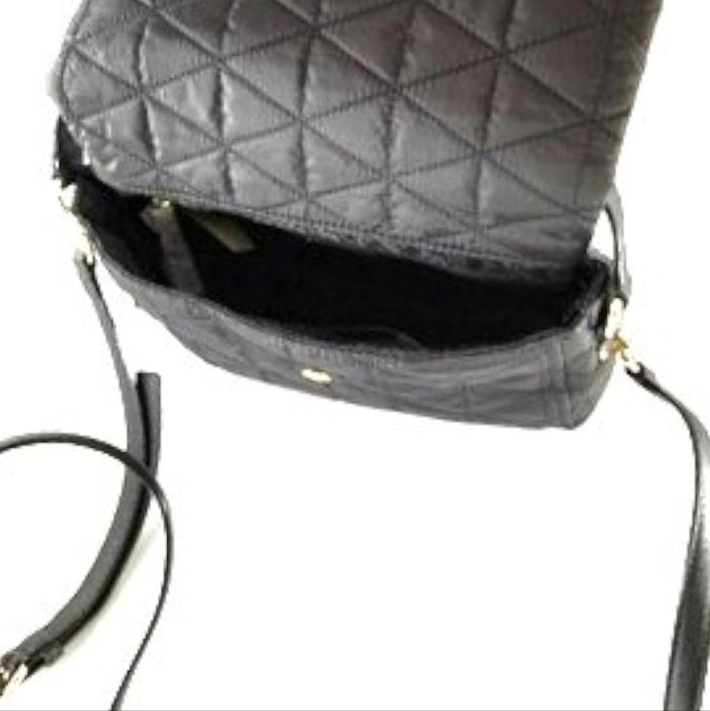 kate spade Black Quilted Crossbody Satchel with Gold Hardware - Picture 2 of 12